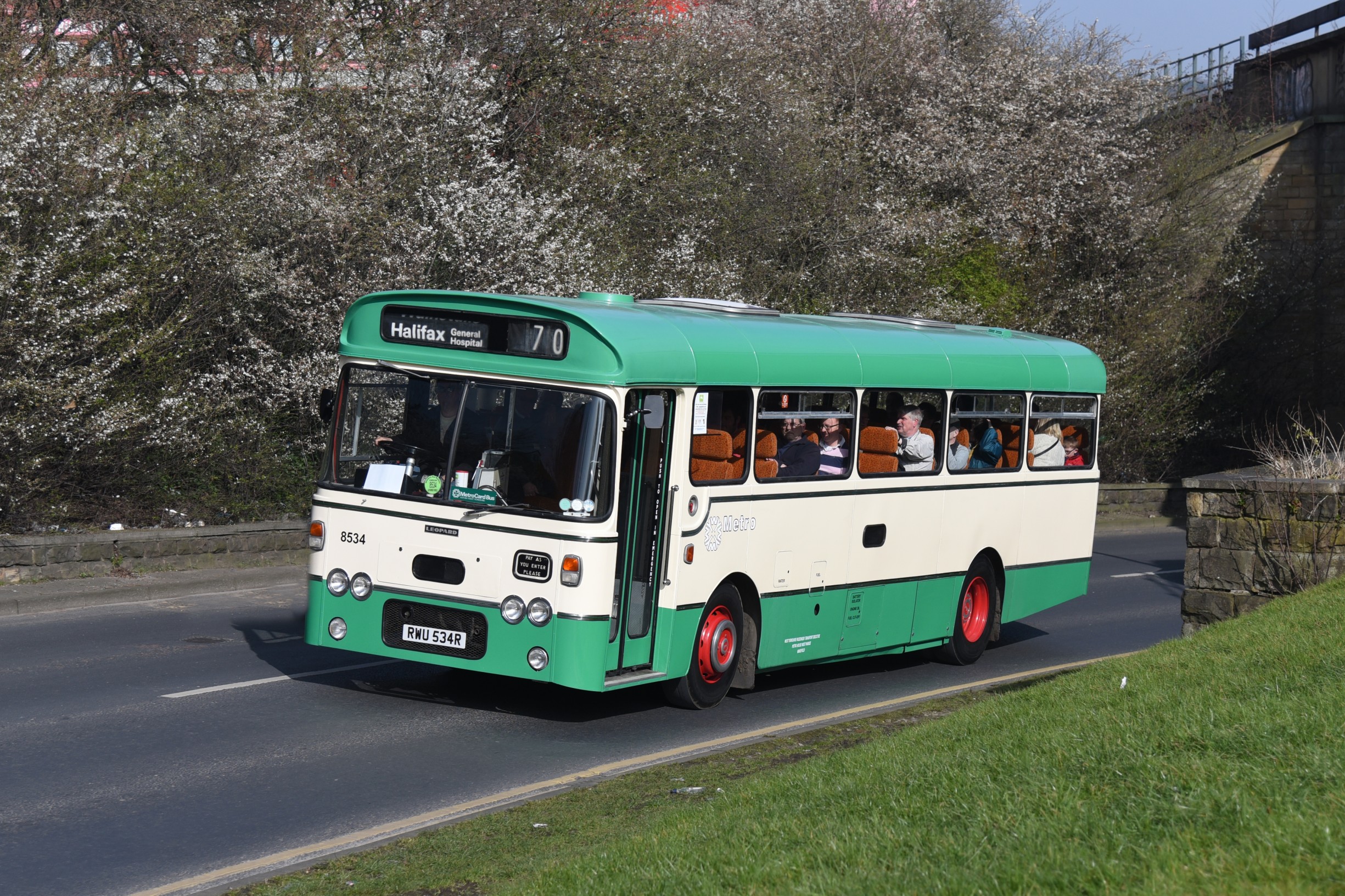 1977 Leyland single deck bus from Halifax
