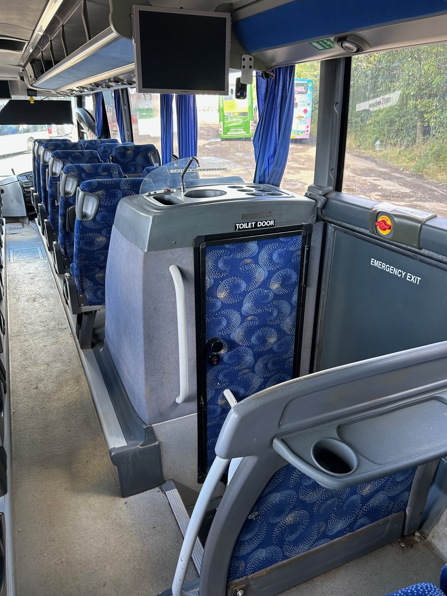 The interior of our 55 seat coach